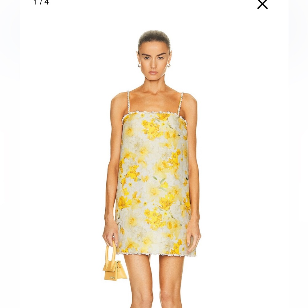 Zimmermann wonderland shell shift dress size 1
